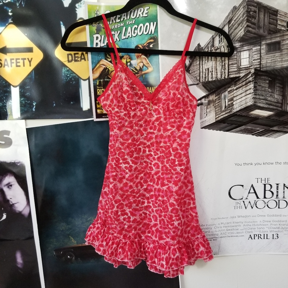Victoria's Secret Pink Leopard Slip Dress